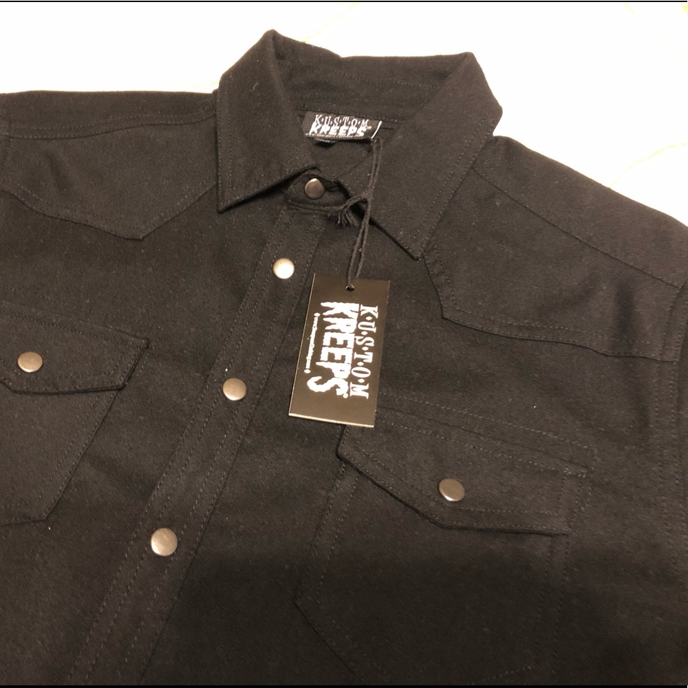 Kustom Creeps Rockabilly Cowboy Shirt Cotton New